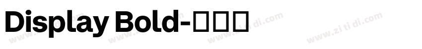 Display Bold字体转换